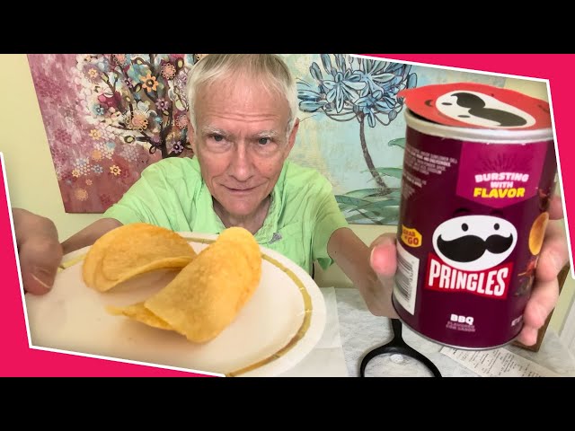 Pringles BBQ Flavored Potato Crisps!  (asmr)