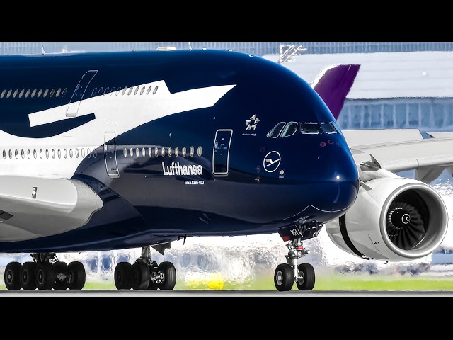✈️ 50 AWESOME TAKEOFFS & LANDINGS 🇩🇪 MUNICH International Airport Plane Spotting [MUC/EDDM]