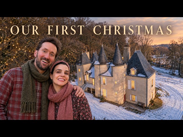 Our First Christmas in a French Château—and It Snowed!