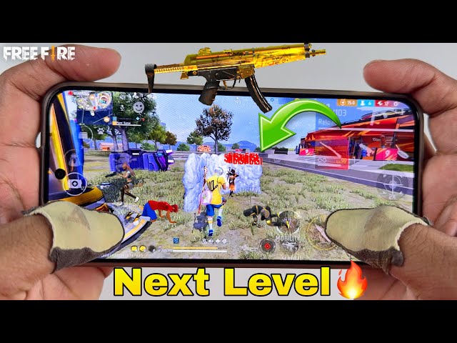 solo vs squad full map with 3 finger poco x6 pro gaming phone free fire gameplay