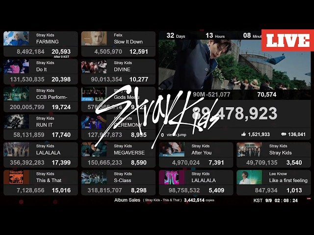 Stray Kids - This & That 100M | Live View Count | Album Sales | Lo-fi BGM