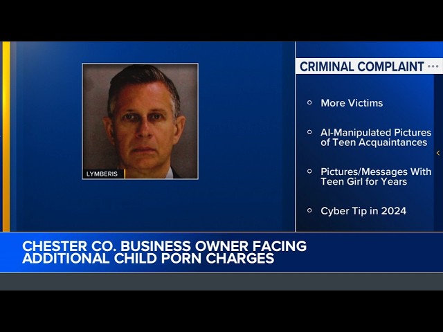 Prominent Chester County business owner facing more child porn charges, police say