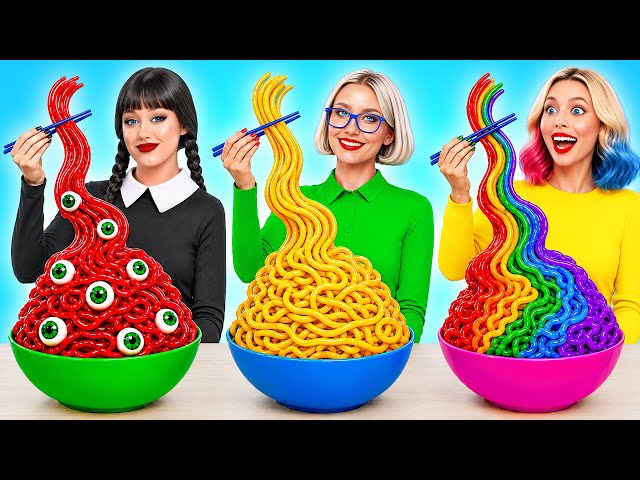 Wednesday vs Grandma Cooking Challenge | Fantastic Food Hacks by Multi DO Joy