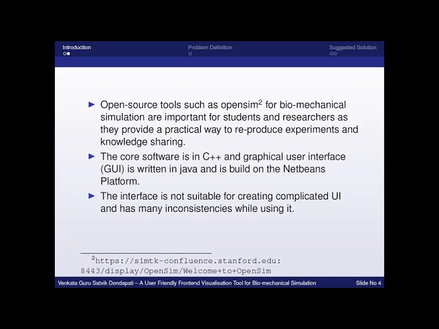 A User Friendly Frontend Visualisation Tool for Biomechanical Simulation