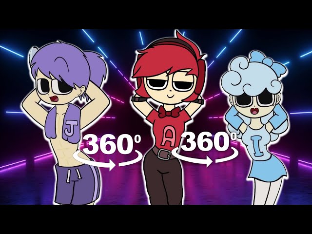 360 Video Zero Two Dodging Meme / Alphabet Lore Humanized (F with A,I,J)  / Alphabet Lore