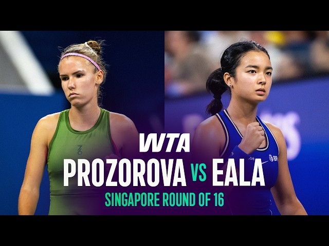 Tatiana Prozorova vs. Alexandra Eala | 2026 Singapore Round of 16 | WTA Match Highlights