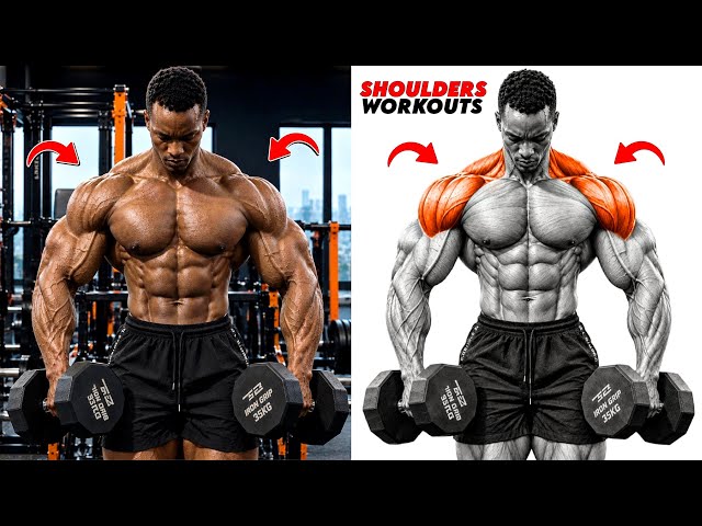 8 EXTREME Shoulder Exercises for CAPPED Delts, Maximum Width & 3D Detail FAST 💀