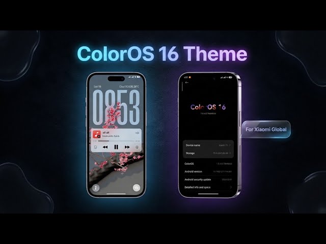 ColorOs16 Theme For Any Xiaomi_Redmi Poco Phones  HyperOS 1/2/3