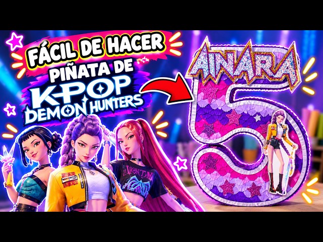 Haz esta Piñata de las Guerreas K-Pop Fácil con Cartón | Manualidades Fáciles