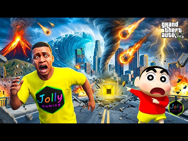 Franklin & Shinchan Survive ALL Natural Disasters! 🌊🌋🌪️☄️