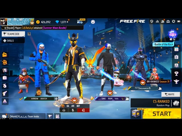 FREE FIRE LIVE CUSTOM ROOM 1 VS 4 GUILD TEST | FF LIVE GIVEAWAY ? 🗿 ❤️ #freefire #fflive #freefire