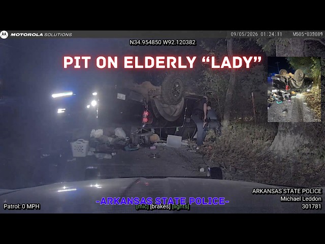 Elderly lady in Ford F-150 flees police - Arkansas State Police PIT MANEUVER ends pursuit #pit