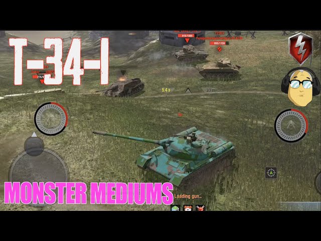 T34-1 MONSTER MEDIUMS WORLD OF TANKS BLITZ