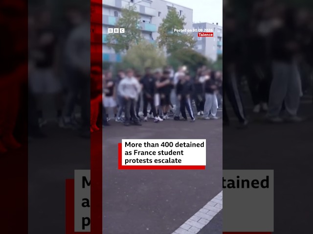 More than 400 detained as France student protests escalate. #BBCNews
