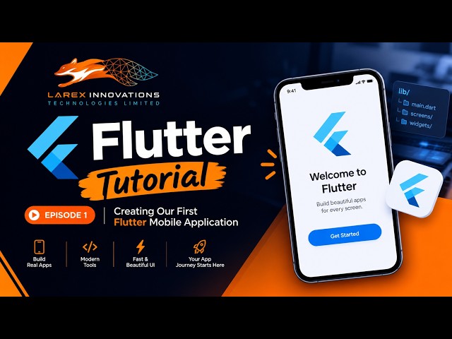 Flutter Tutorial Episode 1: Creating Our First Flutter Mobile Application