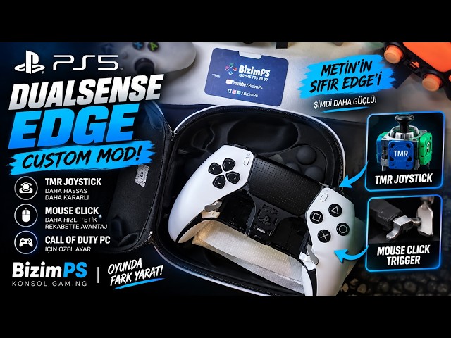 👉 BRAND NEW DUALSENSE EDGE WITH TMR + MOUSE CLICK MOD! 🔥 Custom Controller for COD PC | 🔵 BizimPS