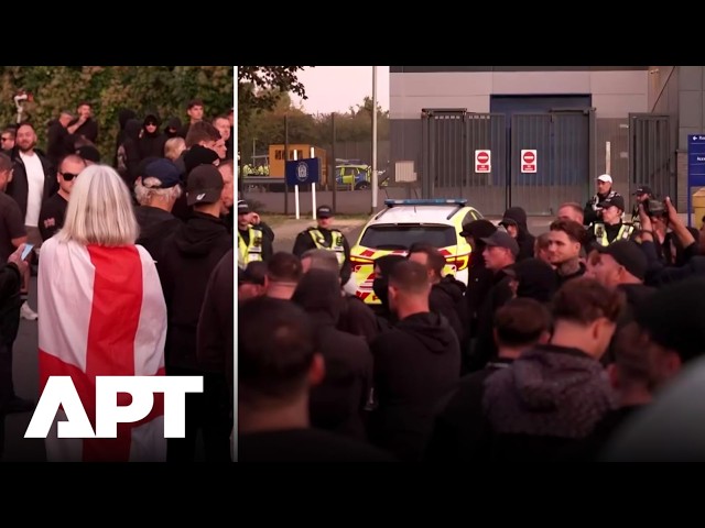 England Protest: Anti-Immigration Activist’s Arrest Draws Supporters to Police Station | APT