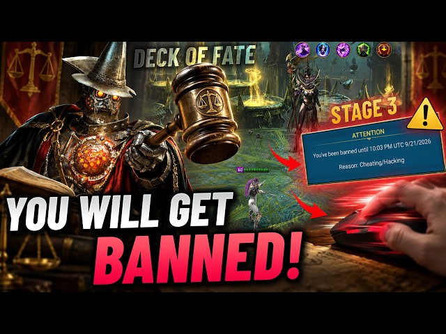 CLICK TOO FAST & GET BANNED?! (Tin Man Deck of Fate) | Raid Shadow Legends