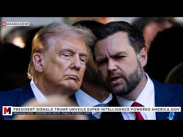 🇺🇸 President Trump Unveils Super Intelligence Powered America.gov Platform [LIVE]