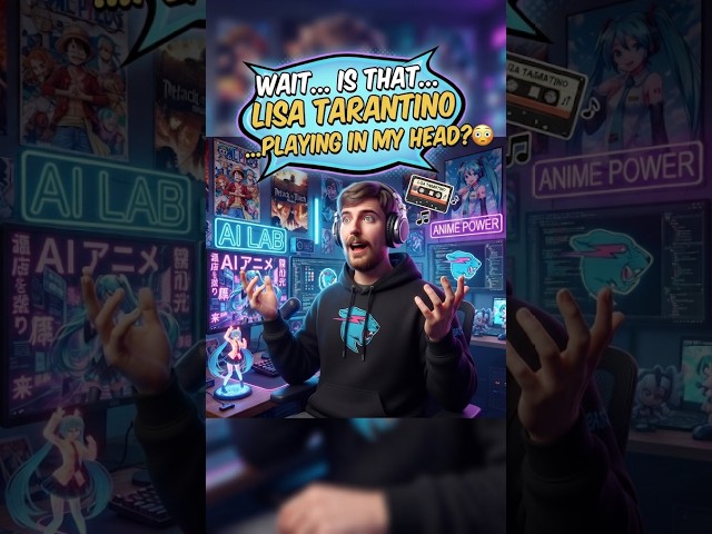Is MrBeast listening to LISA - Tarantino?! 🎧 #lisa #mrbeast