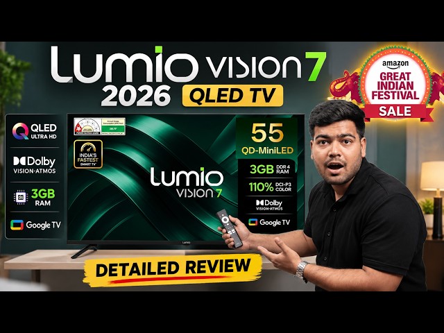 Best QLED Smart TV Under ₹40,000? | Lumio Vision 7 2026 Review