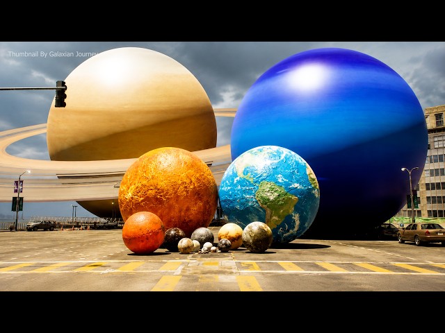 What If the Solar System Entered a City? | 3D Solar System Size Comparison
