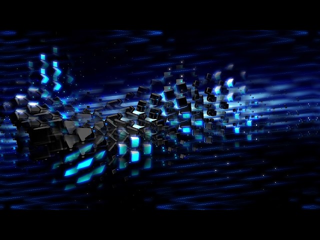 Blue Refraction Background Seamless Loop 4K UHD TV Screen Visual