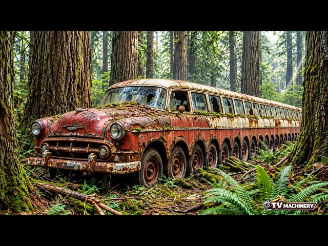 Forgotten Giant Bus Lost in the Forest | Extreme Rust Full Restoration Begins Now