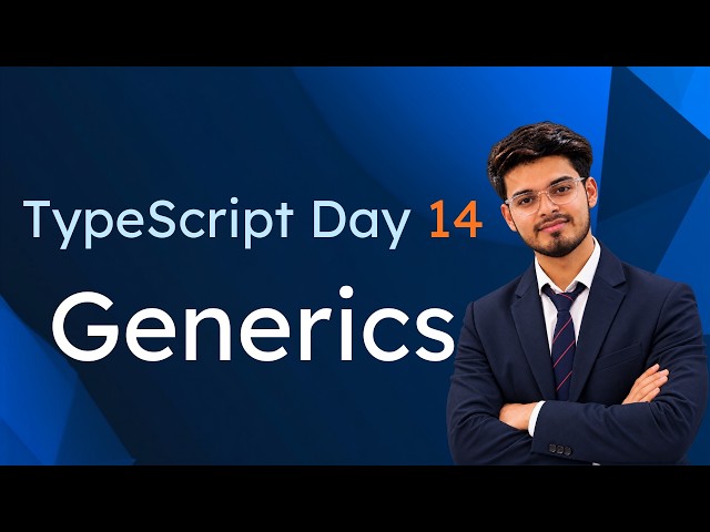 Generics in Typescript #day14 | Typescript for Beginners | Using AI to learn #learnifywithsumit #ai
