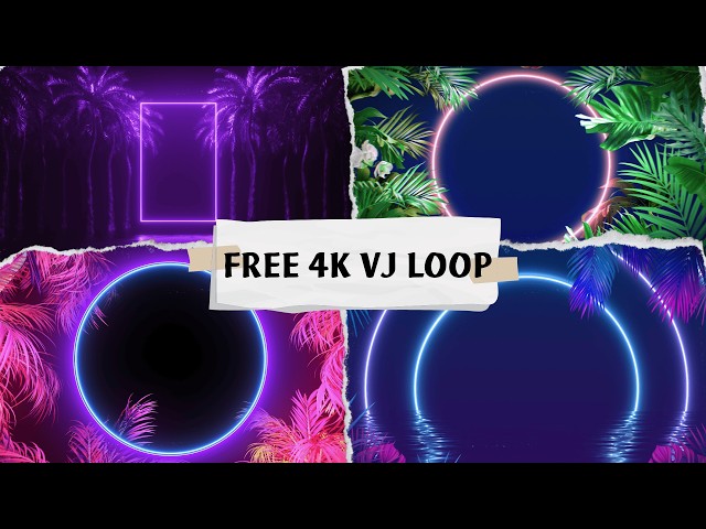 Tropical forest border background | free 4k vj loop pack 30 | download link in description#freeloops