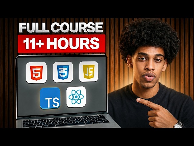 Become a Junior Developer from Scratch – Full Beginner’s Tutorial (11+ Hours)