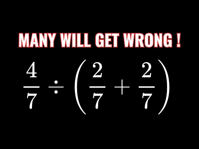 Most People Get This Math Problem Wrong! |Can You Solve This 👈