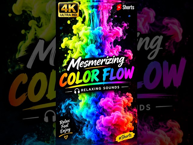 🌈 Mesmerizing Color Flow 😍🎨 | Relaxing Sounds #Shorts
