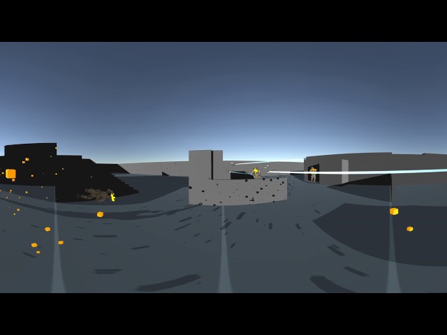 unity3d | 4K 360° Stereoscopic VR Tactical Shooter AI DemoMap_v004