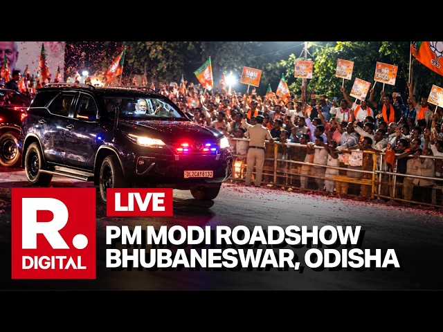 PM Narendra Modi’s Bhubaneswar Roadshow LIVE | Odisha Welcomes PM Modi