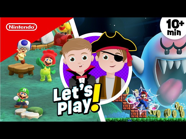 Sibling Halloween Challenge 🎃 Super Mario Bros. Wonder for Nintendo Switch 2 | Play Nintendo