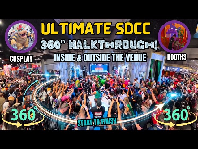 San Diego Comic-Con 2026 FULL Walkthrough in 360° | Entire Show Floor Tour