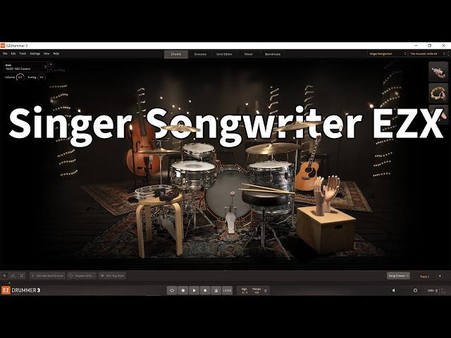 Toontrack EZDrummer 3 with Singer-Songwriter EZX All Presets Demo
