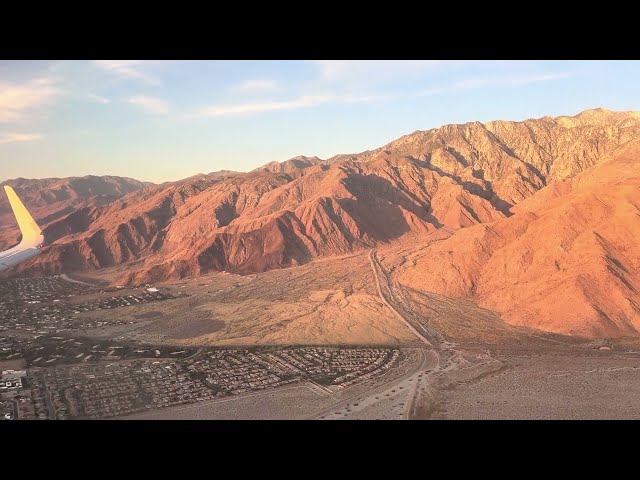 Palm Springs Airport (PSP) Takeoff - 8/4/24 #A321-231 #N990AU