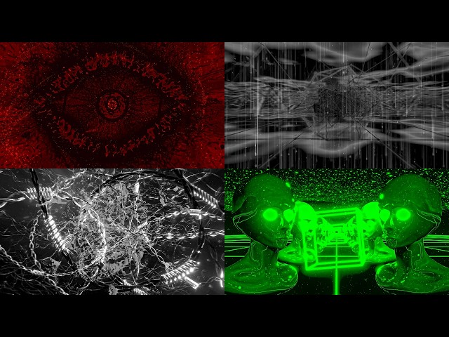 Fractured Neural Montage | 3 Abstract VJ Loops 4K