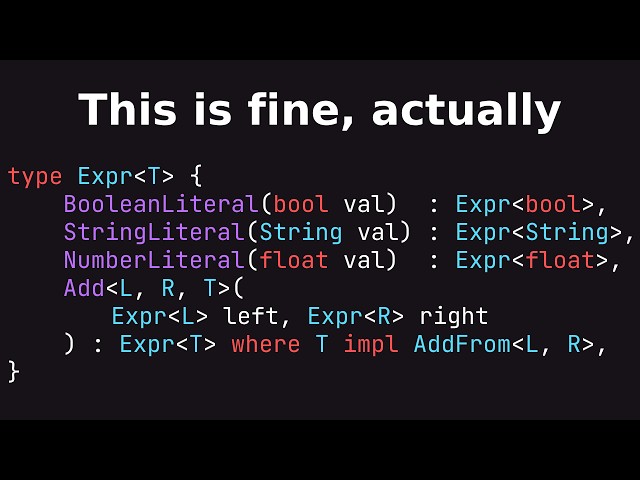 Understanding complex type systems