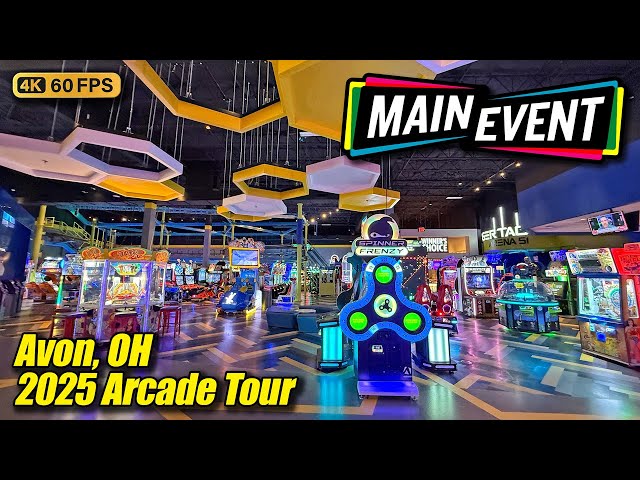 Main Event Entertainment arcade tour (Avon OH), new April 2025 full 4K walkthrough