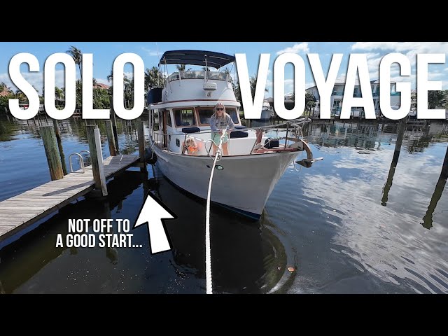 First Solo Cruise On 36 Foot Trawler (North Palm Beach-Delray Beach) Florida's Intracoastal Waterway