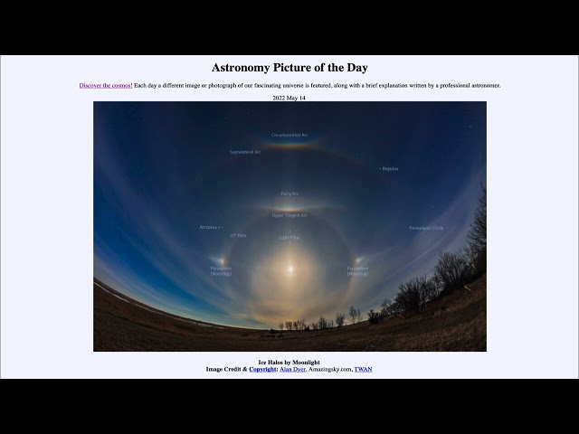 2022 May 14 - Ice Halos by Moonlight