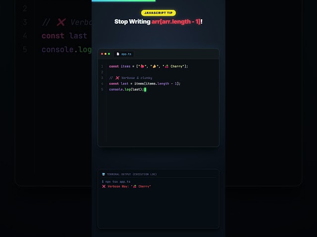 The Modern JavaScript Feature You Should Use Today ⚡