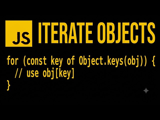 JavaScript for...of Loop with Objects | Iterate Over Object Properties