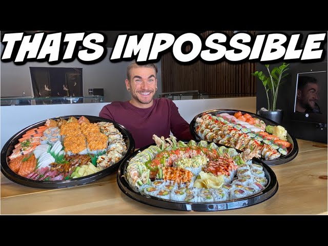 WORLDS BIGGEST SUSHI CHALLENGE | Impossible Food Challenge | Huge Sushi Platter | Man Vs Food