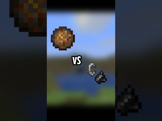 Fire Charge vs Flint and Steel - Tips (Un)Faedah #shorts #minecraft #fyp #tips #unfaedah #fire