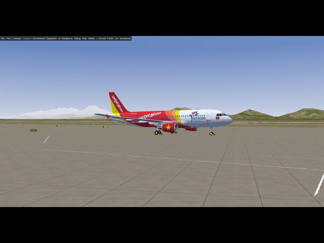 Full flight from Bangkok VTBS to Hanoi VVNB - Flightgear Flight Simulator
