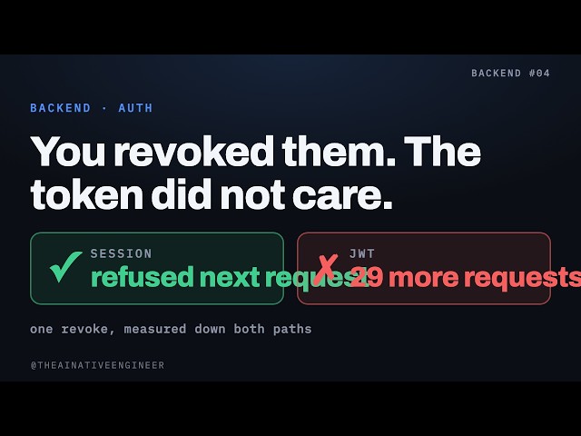 JWT vs sessions: why you can't revoke a token